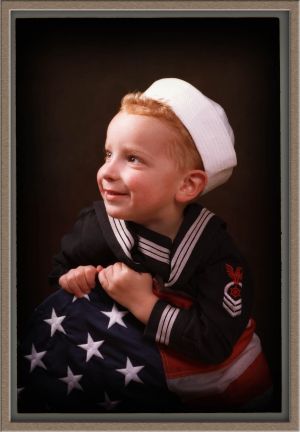 Navy Boy in Portrait Photography Studio in Lake Oswego, Oregon